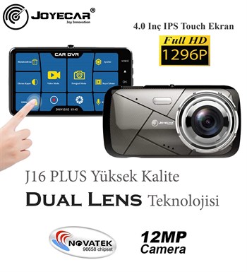 J16 4″ Araç İçi Kamera Full HD IPS Dokunmatik Ekran